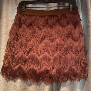 BCBG fringe skirt